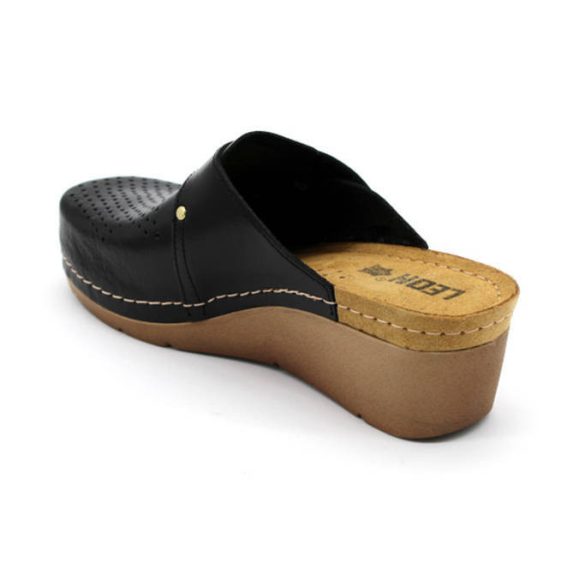 Leon Comfort 1001 Fekete női papucs