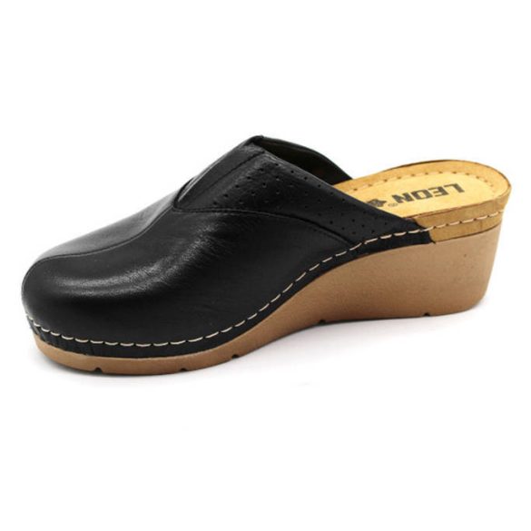 Leon Comfort 1002 fekete női papucs