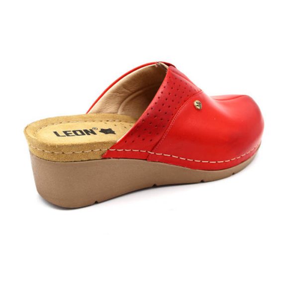 Leon Comfort 1002 Piros női papucs