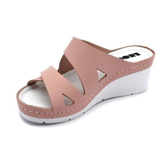 Leon Comfort 1004 rose-bak női papucs