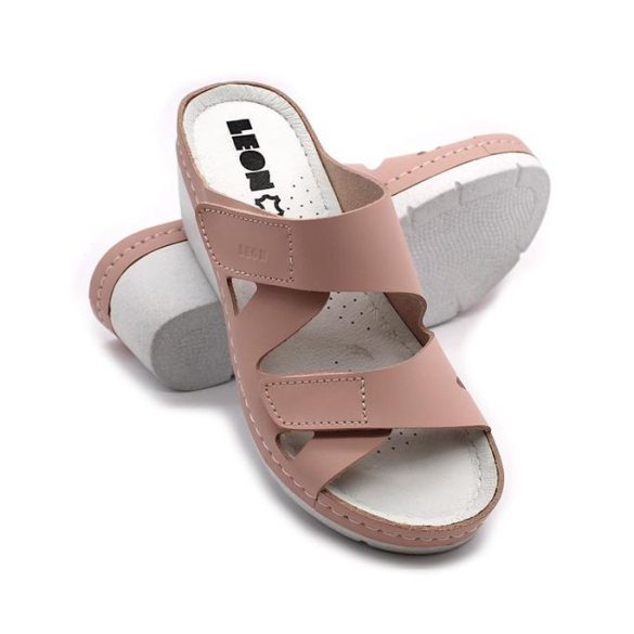 Leon Comfort 1004 rose-bak női papucs