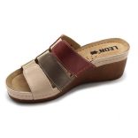 Leon Comfort 1009 Bézs/Rózsa női papucs