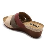 Leon Comfort 1009 Bézs/Rózsa női papucs