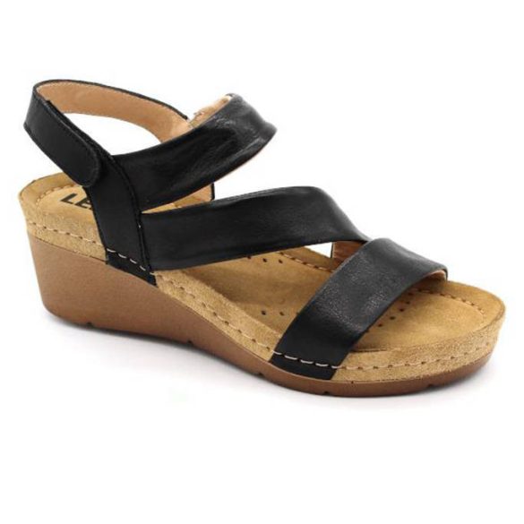 Leon Comfort 1020 Fekete női szandál