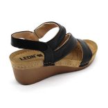 Leon Comfort 1020 Fekete női szandál
