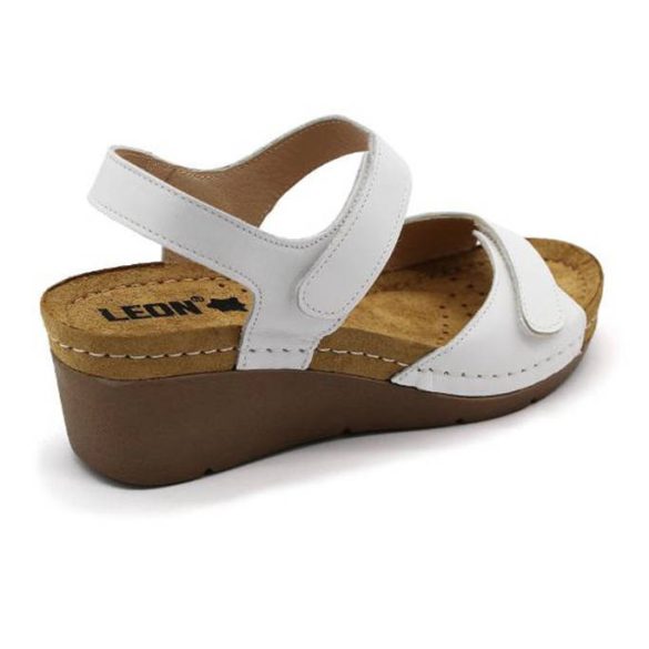 Leon Comfort 1041 Fehér női szandál