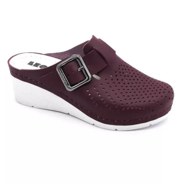 Leon Comfort 1100 bordo női papucs