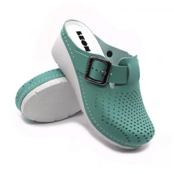 Leon Comfort 1100 turkiz női papucs
