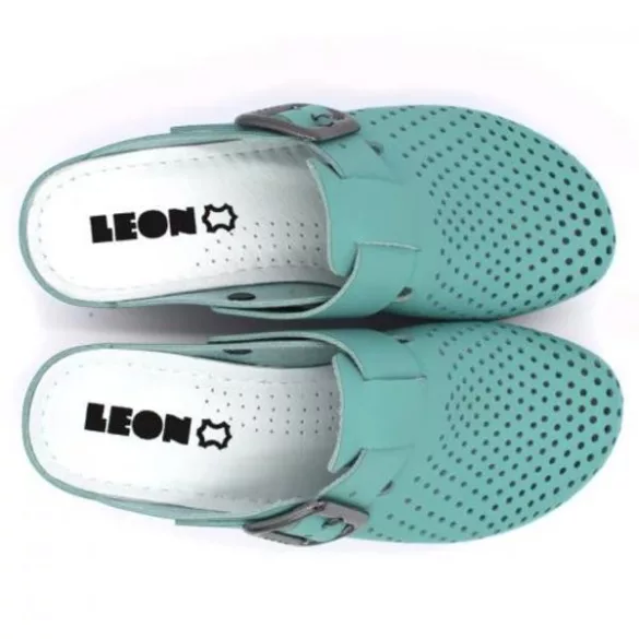 Leon Comfort 1100 turkiz női papucs