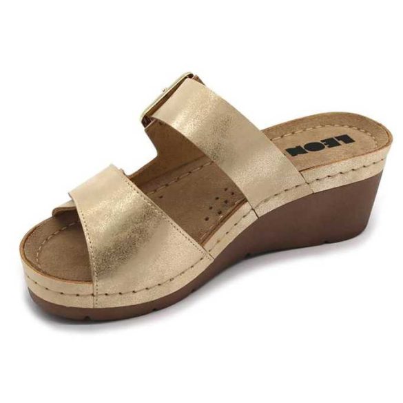 Leon Comfort 1110 arany női papucs