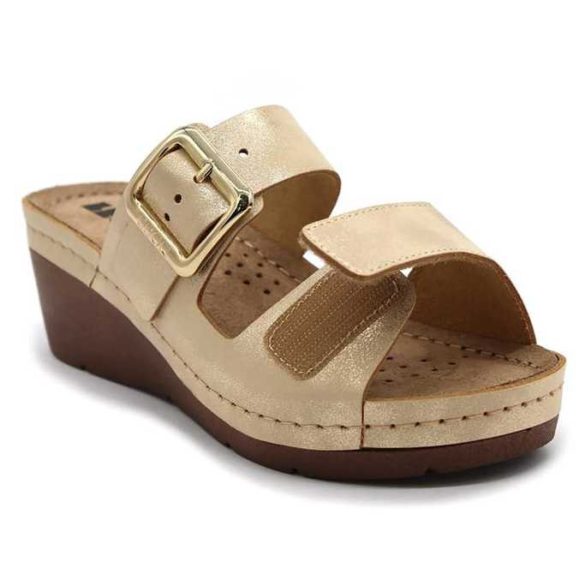 Leon Comfort 1110 arany női papucs