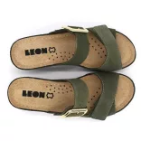 Leon Comfort 1110 zold női papucs
