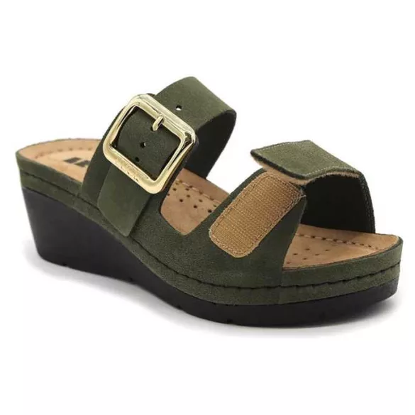 Leon Comfort 1110 zold női papucs