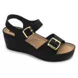 Leon Comfort 1130 fekete női szandál