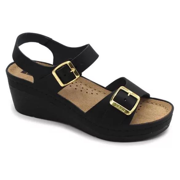 Leon Comfort 1130 fekete női szandál
