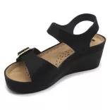 Leon Comfort 1130 fekete női szandál