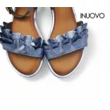 Inuovo 130015 Metal-blue női szandál