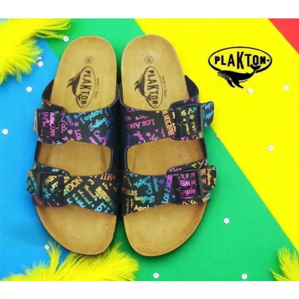 Plakton 180010-Negro-6514 női papucs