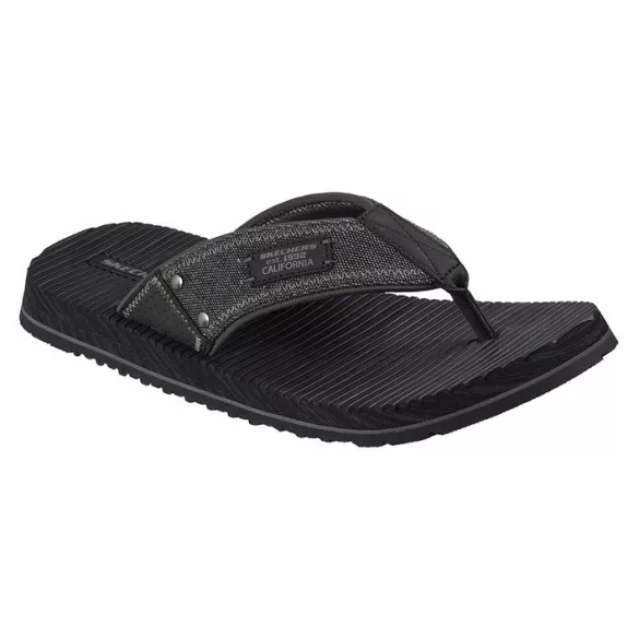 Skechers 205719-BLK férfi papucs