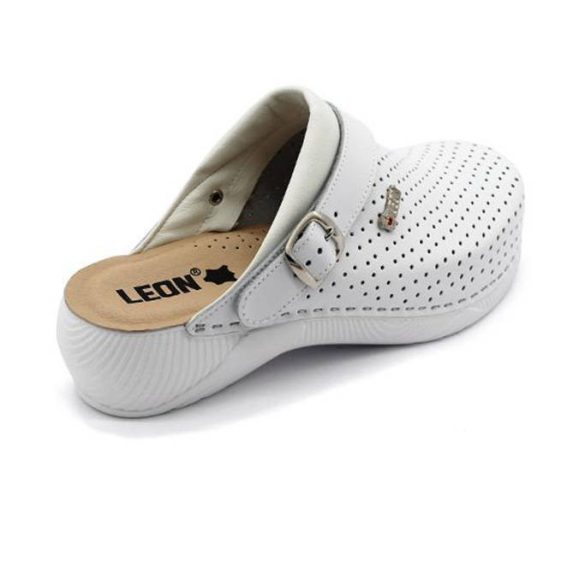 Leon Comfort 3300 Fehér női papucs