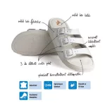 Batz 3BCS Fehér női papucs