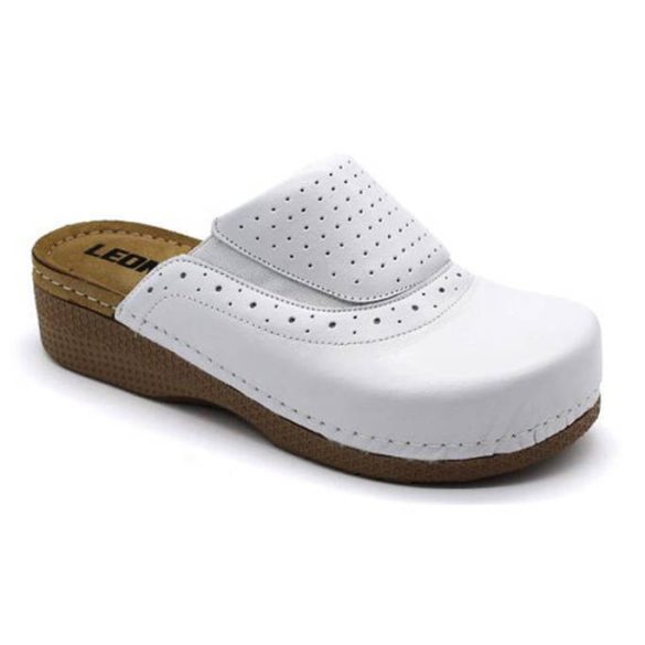 Leon Comfort 400 Fehér női papucs