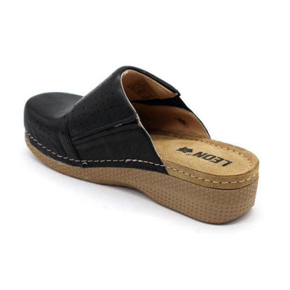 Leon Comfort 400 Fekete női papucs