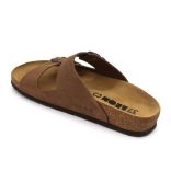 Leon Comfort 4010 Barna-velur női papucs