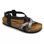 Leon Comfort 4305 fekete női szandál