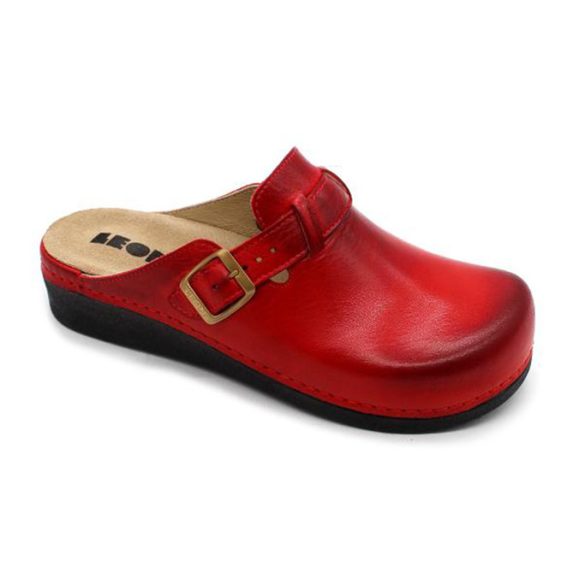 Leon Comfort 5000 Piros női papucs