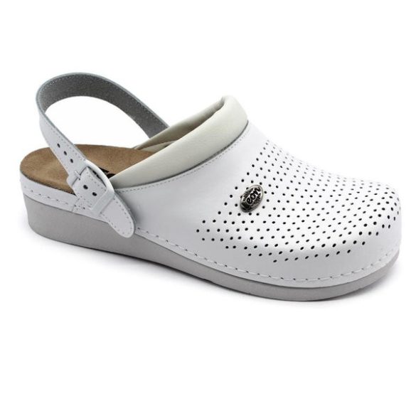 Leon Comfort 5002 feher női papucs