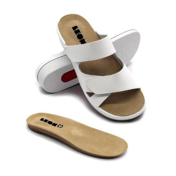 Leon Comfort 5011 Feher női papucs