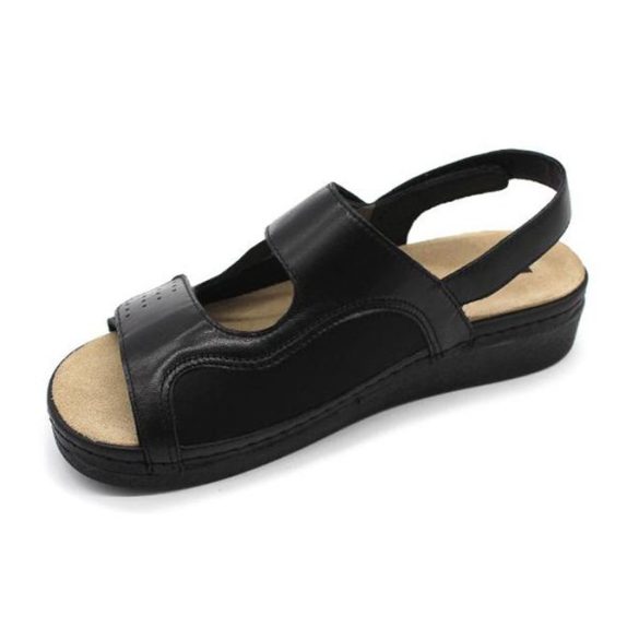 Leon Comfort 5020 Fekete női szandál
