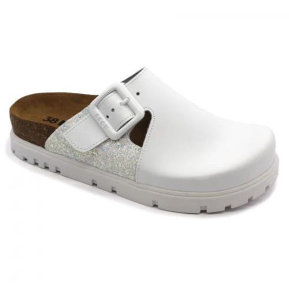 Leon Comfort 6005 feher női papucs