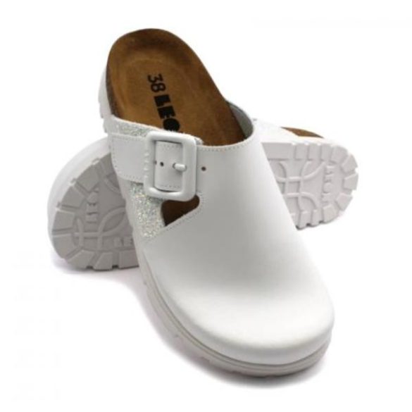 Leon Comfort 6005 feher női papucs