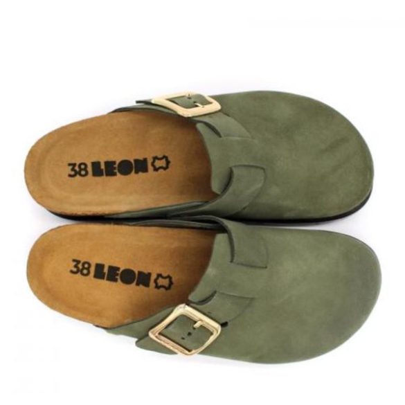 Leon Comfort 6006 zold női papucs