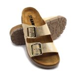 Leon Comfort 6010 arany női papucs