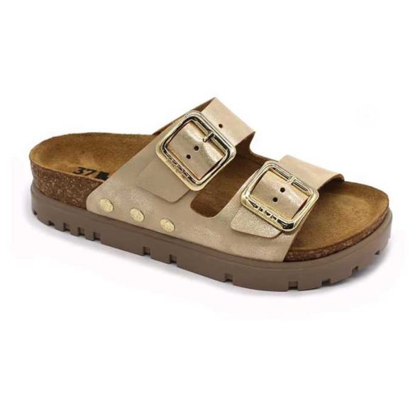 Leon Comfort 6010 arany női papucs