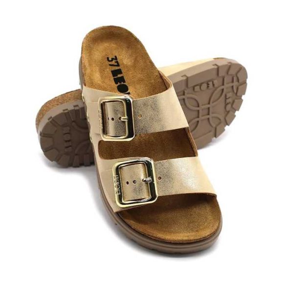 Leon Comfort 6010 arany női papucs