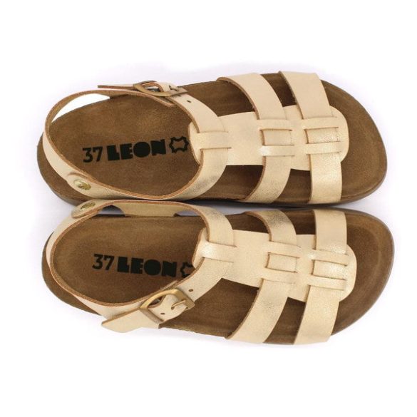 Leon Comfort 6300 arany női szandál