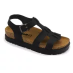 Leon Comfort 6300 fekete női szandál