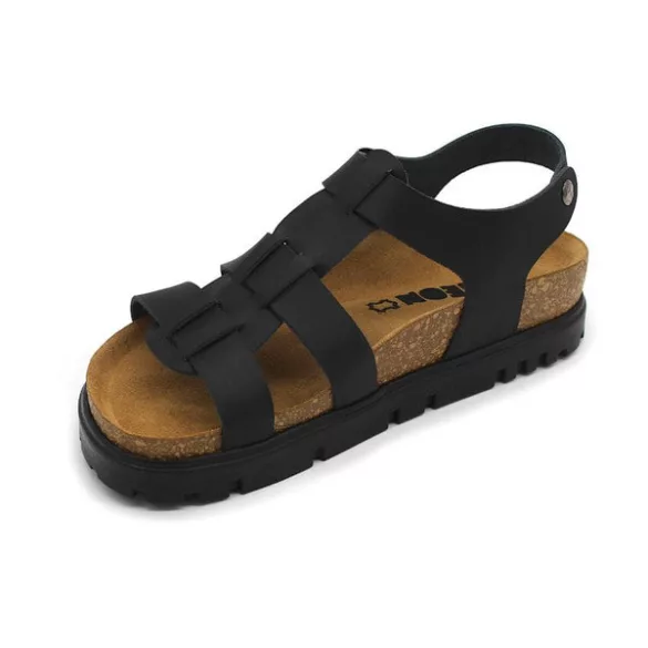 Leon Comfort 6300 fekete női szandál