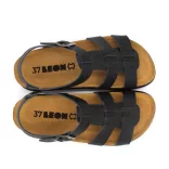 Leon Comfort 6300 fekete női szandál