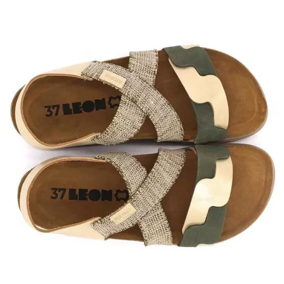 Leon Comfort 6301 arany női szandál