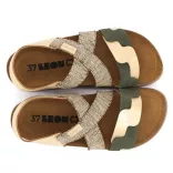 Leon Comfort 6301 arany női szandál