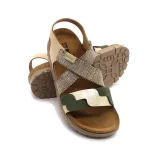 Leon Comfort 6301 arany női szandál