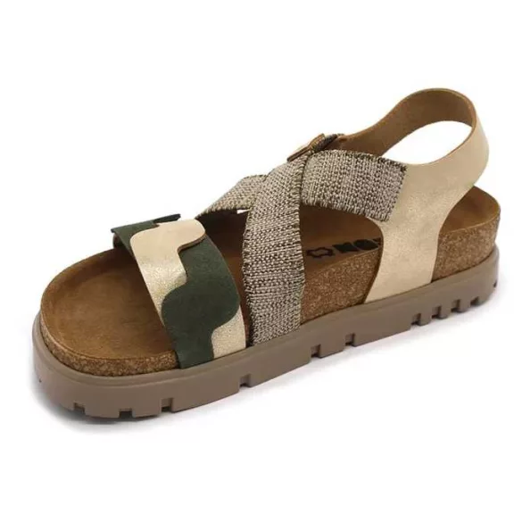 Leon Comfort 6301 arany női szandál