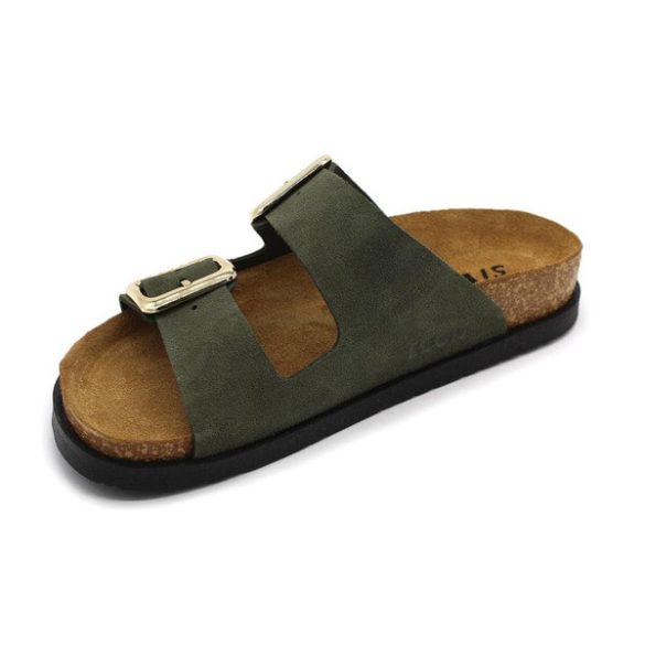 Leon Comfort 7010 zold női papucs