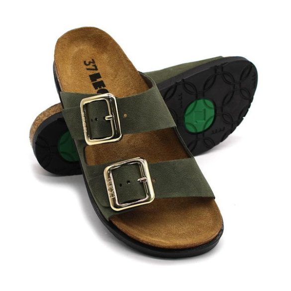 Leon Comfort 7010 zold női papucs