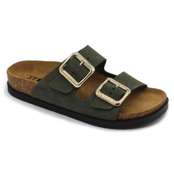 Leon Comfort 7010 zold női papucs